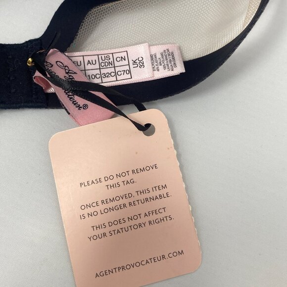 Agent Provocateur Soni Black Set 32C/2 NWT - Picture 13 of 14